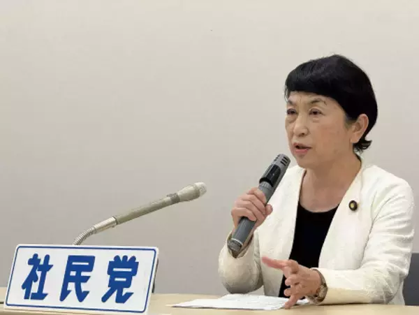 社民党首選、福島氏が出馬表明