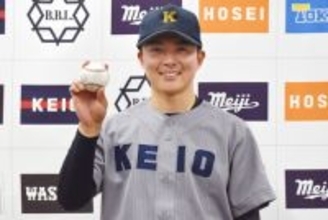 慶大の吉開、攻守で貢献＝東京六大学野球