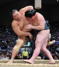 朝乃山、久々の幕内土俵＝大相撲九州場所