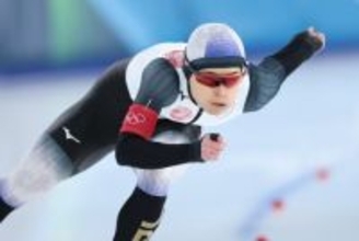 滑走する山田　五輪