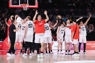 若き日本が圧勝発進＝勢い十分、堂々の先陣―アジア大会・バスケットボール