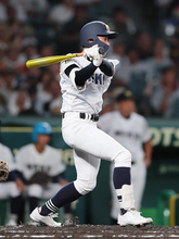 福田の先制適時打　高校野球