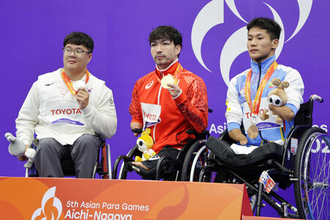 鈴木孝幸、まず１個目＝アジアパラ大会・競泳男子