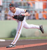 「巨人のウィットリー、剛速球を武器に＝プロ野球オープン戦」の画像1