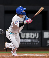 水野の勝ち越し犠飛　プロ野球