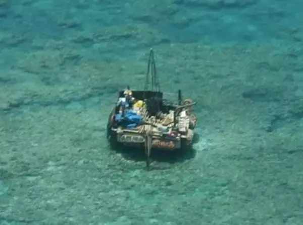 南シナ海の構造物撤去を確認