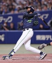 サンタナの勝ち越しソロ　プロ野球