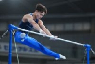 有言実行の逆転劇＝岡、美しさ前面に―体操ＮＨＫ杯