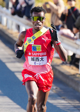力走するキムタイ　箱根駅伝