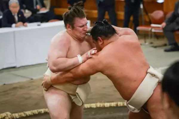 安青錦、まずまずの動き＝上位陣と申し合い―大相撲・横審稽古総見