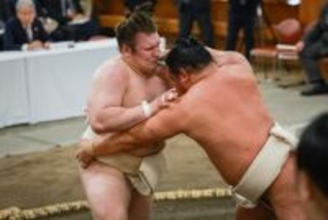 安青錦、まずまずの動き＝上位陣と申し合い―大相撲・横審稽古総見