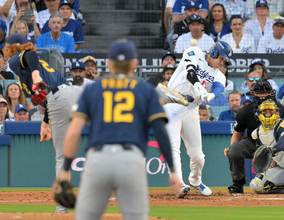 ドジャース、４連敗で敗退＝大谷３ランも空砲、ブルワーズＶ―米大リーグ