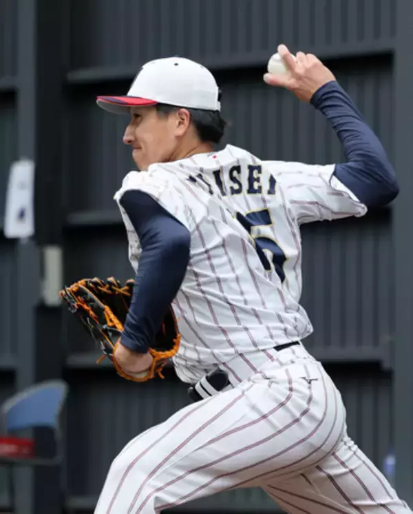 大勢らブルペン入り＝非公開の投内連係も―侍ジャパン