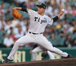 阪神先発の大竹　プロ野球