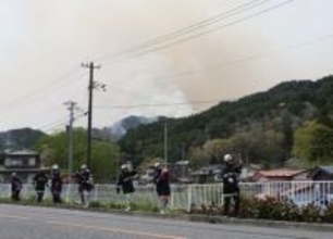 岩手・大槌町で山林火災＝２カ所、周辺に避難指示