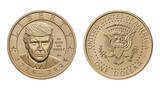 「トランプ氏肖像の１ドル硬貨」の画像1