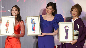藤原紀香＆剛力彩芽＆高島礼子、舞台版「キャッツアイ」で再び怪盗三姉妹に　北条司さん描き下ろしイラストに感動