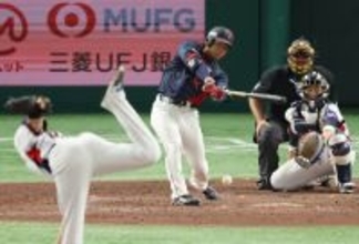 石上の勝ち越し打　野球