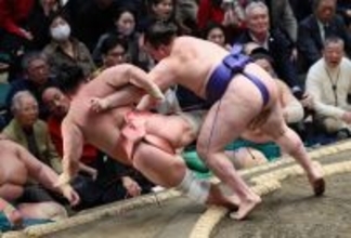 安青錦の寄り倒し