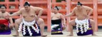 住吉大社で奉納土俵入り