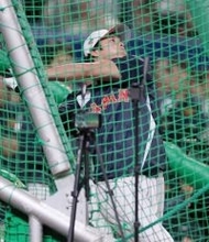 試合前の「ＳＨＯタイム」＝大谷、特大弾で沸かせる―ＷＢＣ