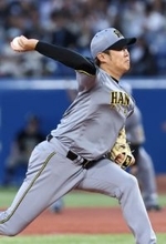 力投する西勇　プロ野球