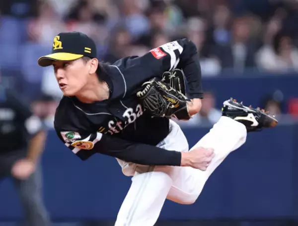 ソフトバンク先発の大津　プロ野球
