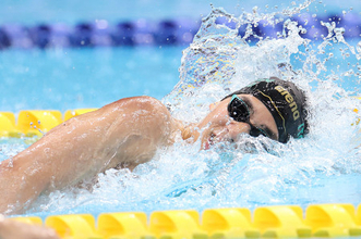 力泳する村佐　競泳日本選手権