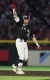「佐藤、貴重な２点打＝プロ野球・ロッテ」の画像1