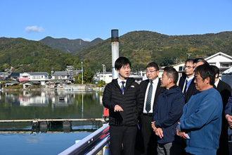 広島カキ「災害級」の大量死＝農水相が視察、支援を検討