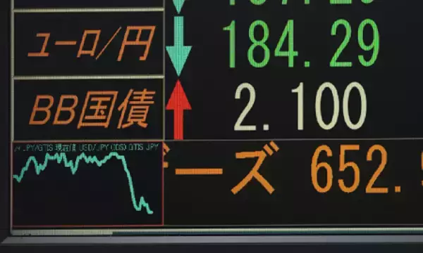 長期金利、一時２．１００％に上昇