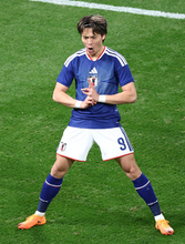 ゴールを決めた町野　サッカー