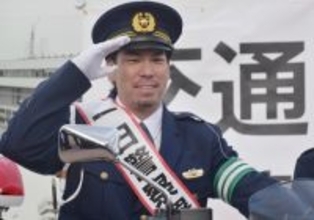 前田健太さんが一日警察署長