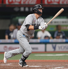 安田の勝ち越しソロ　プロ野球