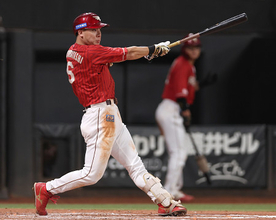 村林の先制打　プロ野球