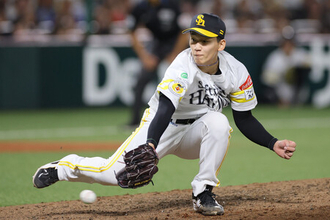 前田悠「粘り強く」＝プロ野球ＣＳ・ソフトバンク