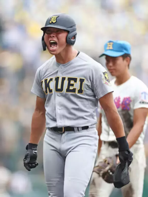 仙台育英の４番田山、貴重な１点＝高校野球