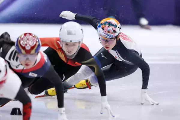 滑走する金井　五輪