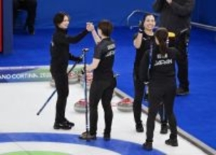 ２点を先取し喜ぶ日本　五輪
