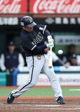 大城の２点適時打　プロ野球
