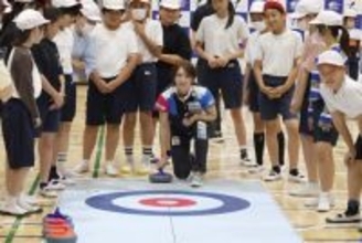 吉村がカーリング教室