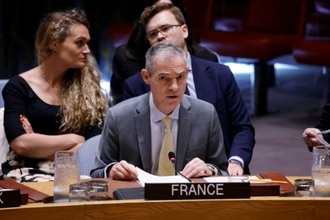 米、安保理会合で仏の発言中に退席 北朝鮮やロシアなどの権威主義国と同列視されたことに抗議