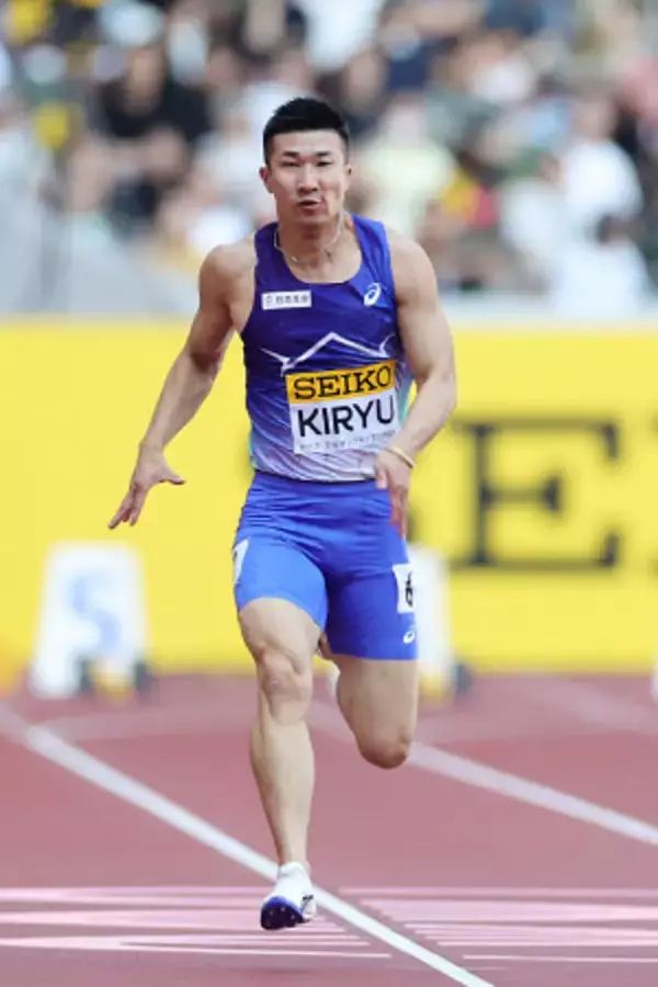 力走する桐生　セイコー陸上