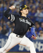 力投する上沢　プロ野球