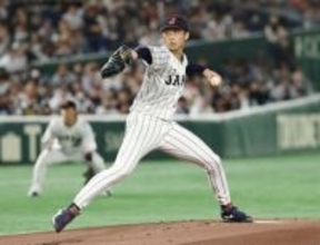 曽谷、完璧な投球＝侍ジャパン