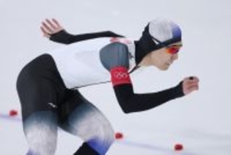 滑走する山田　五輪