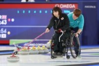 ストーンを放つ小川