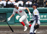 「楠本の適時二塁打　高校野球」の画像1