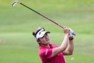 岩井千のショット　米女子ゴルフ