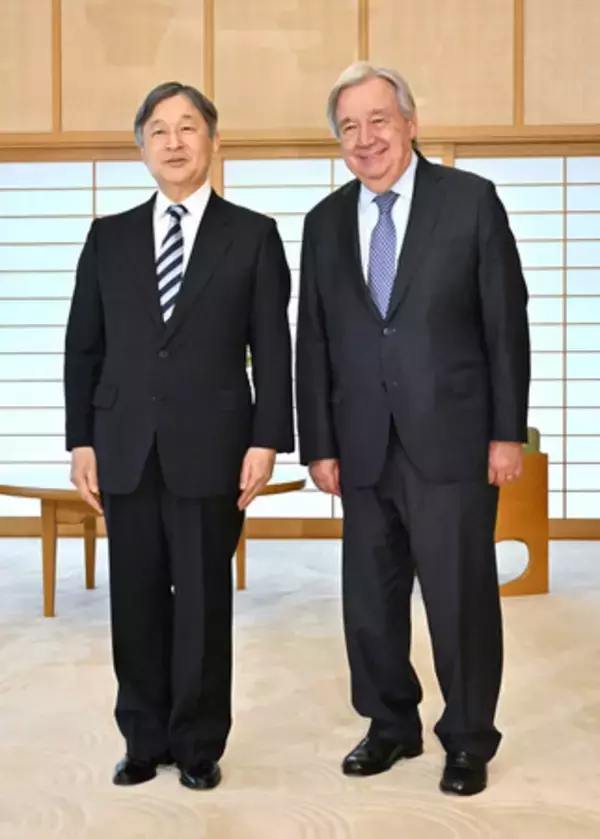 天皇陛下、国連事務総長と面会
